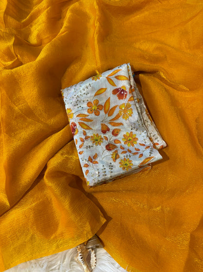 Two tone  space  silk budget Desginer sarees