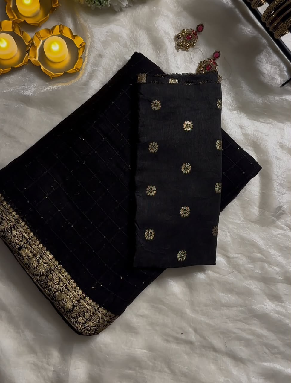 Viscose Georgette Trending Sequence Saree