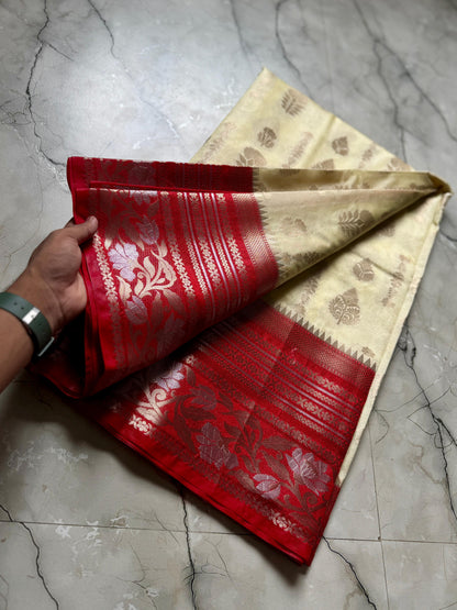 BANARSI HANDLOOM SEMI GEORGETTE Budget saree