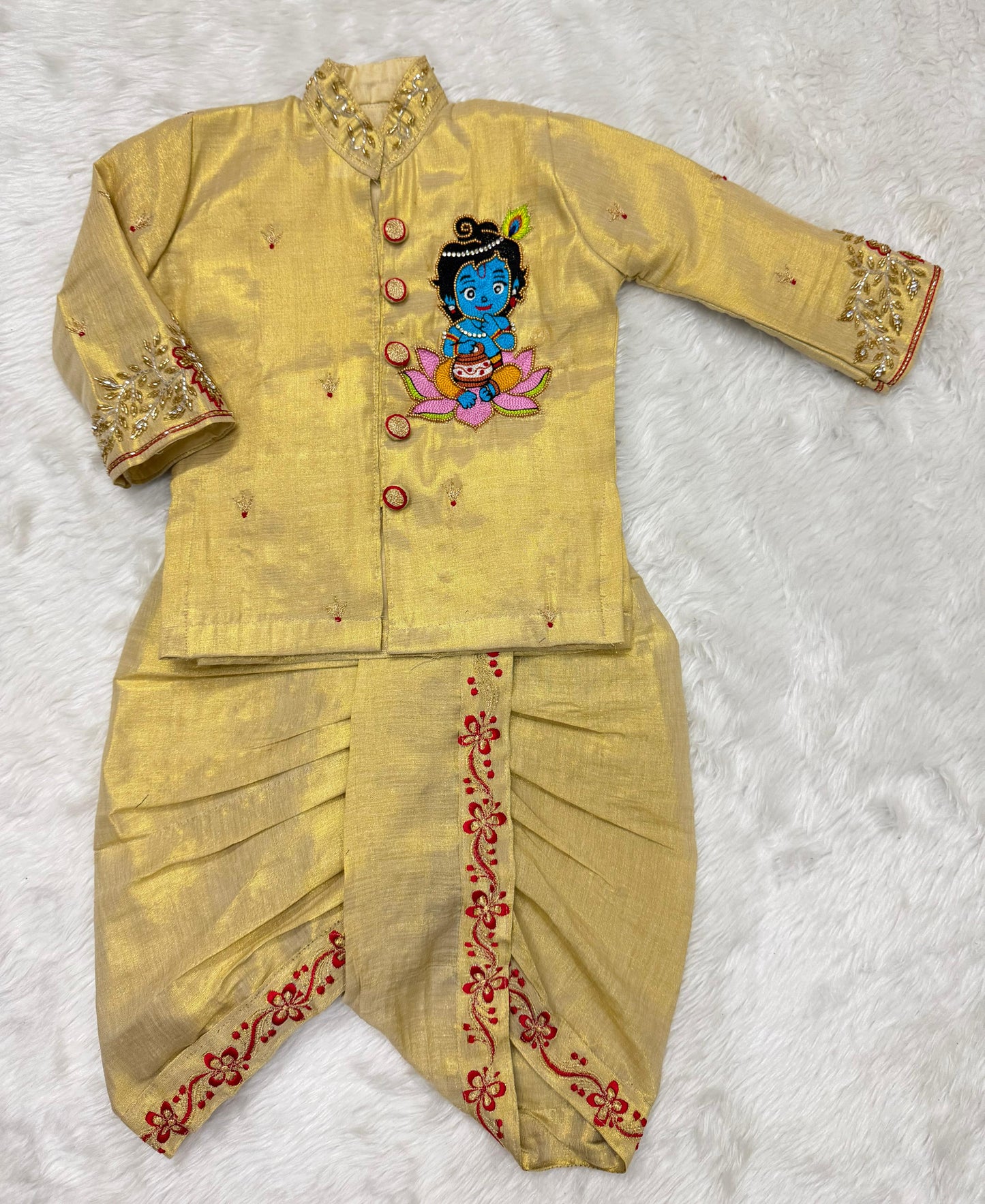 ✨ Krishna Design Maggam Work boys set  ✨
