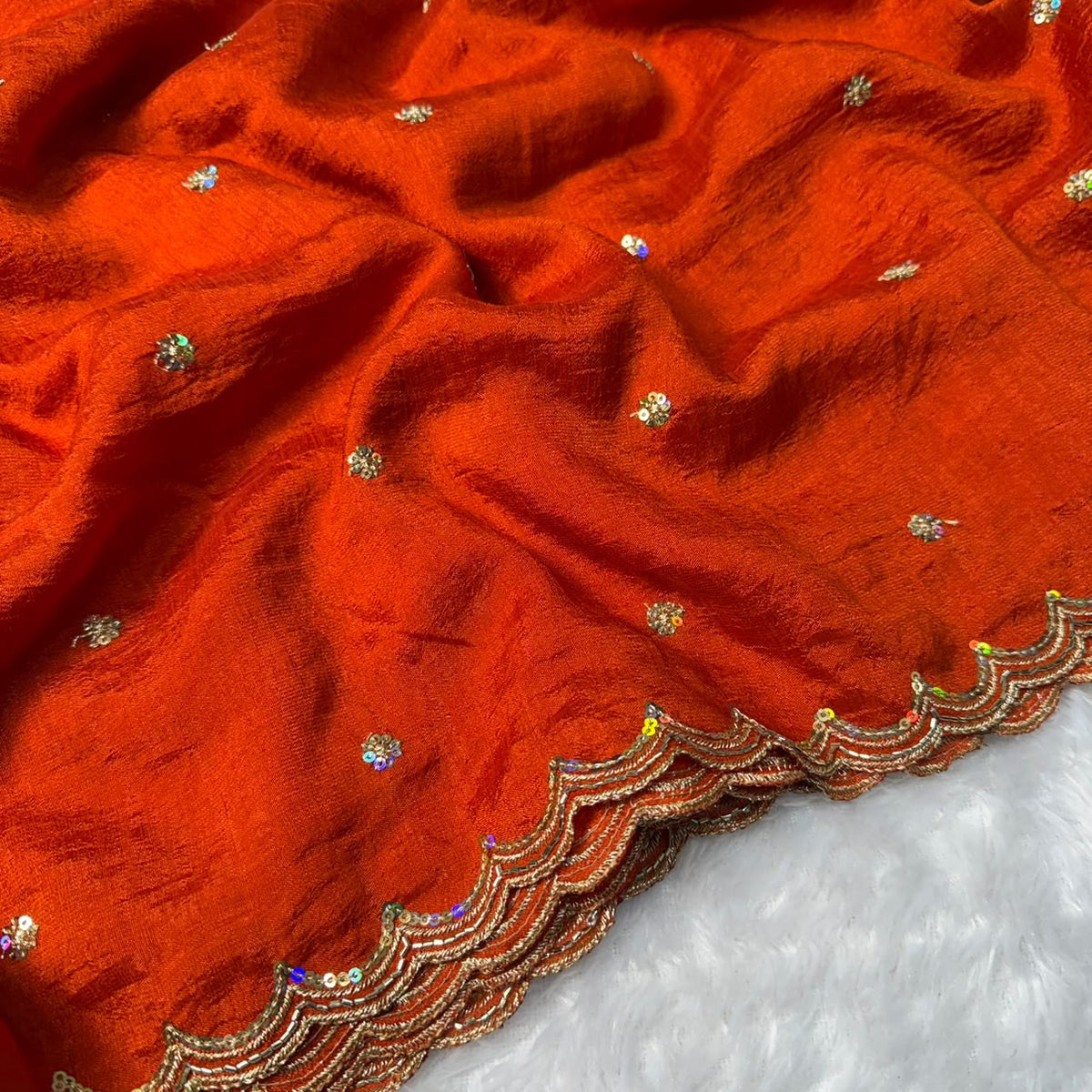 Trending Vichitra silk budget saree