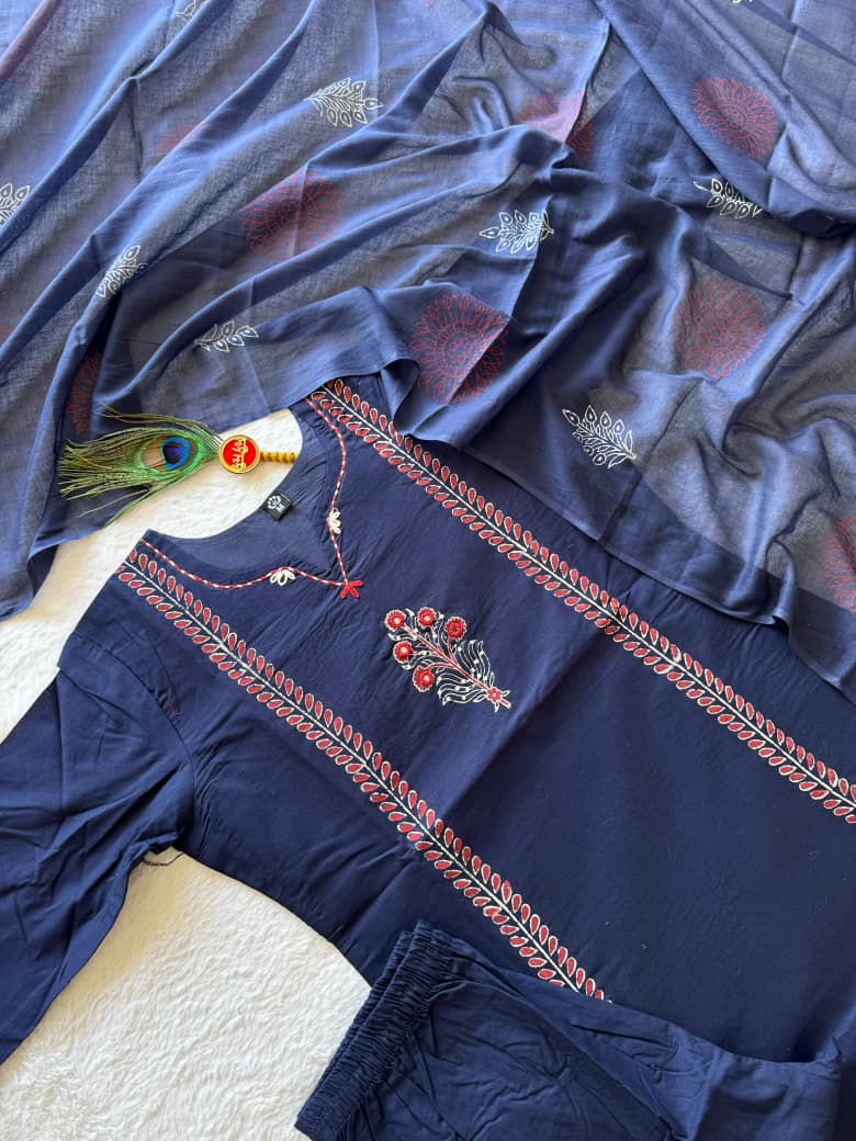Mul cotton office wear kurti sets