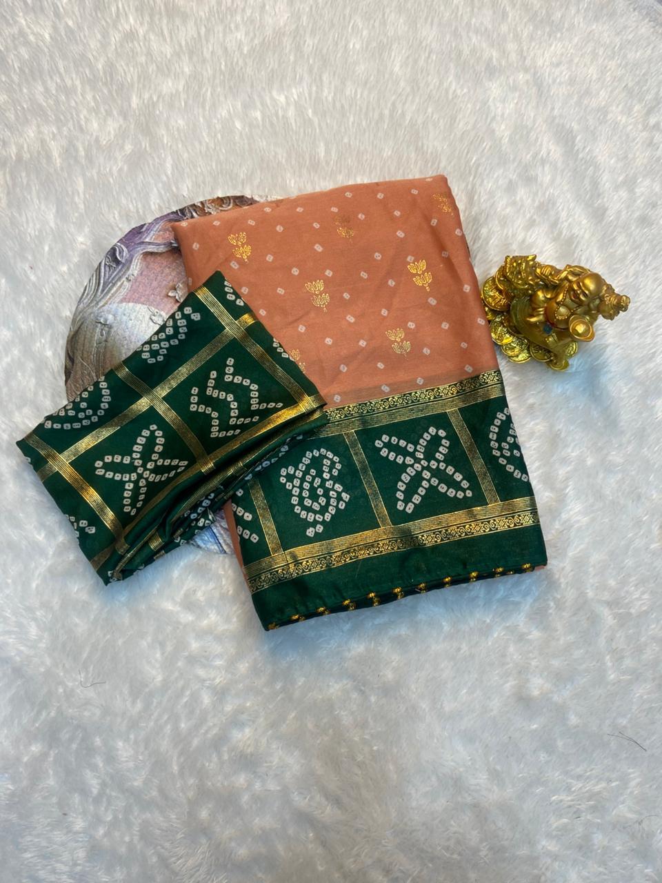 Budget return gift malai blooming sarees