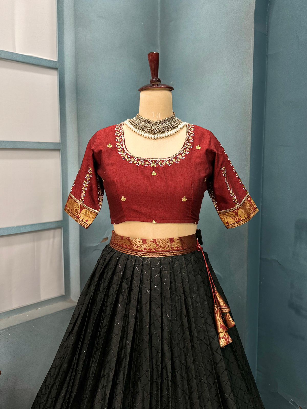 Narayanpet semi style lehenga