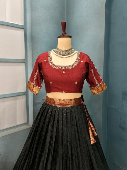 Narayanpet semi style lehenga