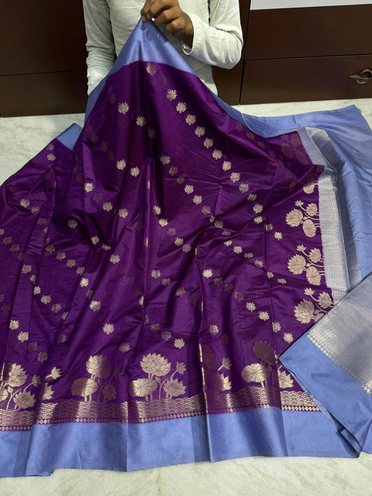 Banarasi Dybl Dupion soft silk budget saree
