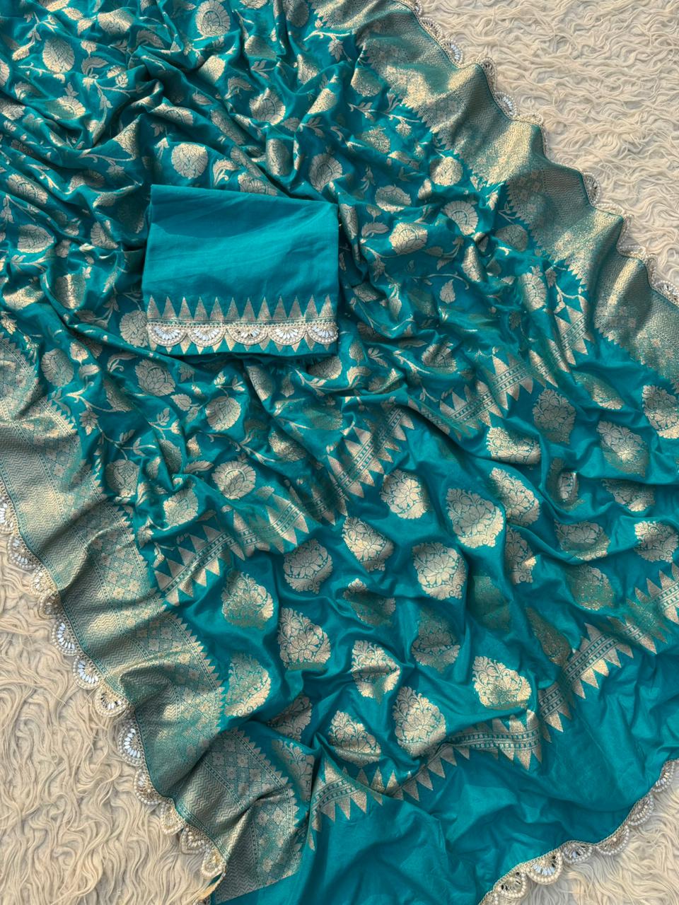 Pure Georgette Banarasi Classic Saree