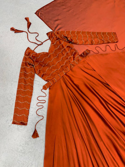 Rangoli silk cafe gowns