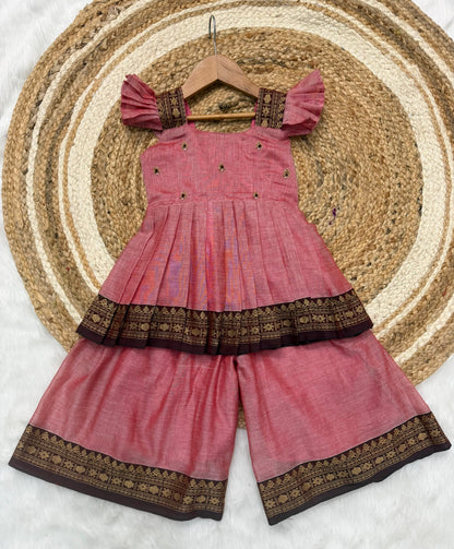 Kids narayanpet sharara cute sets