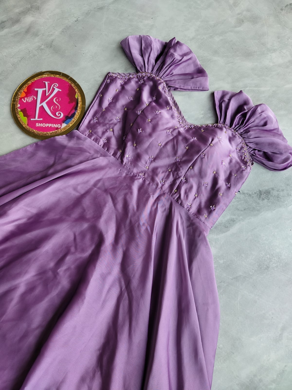Soft rangoli silk gowns