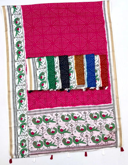 Cotton tissue budget saree