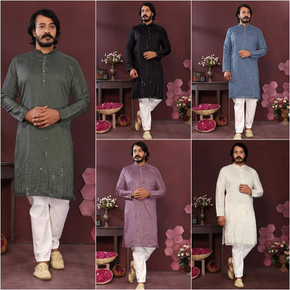 Smart Silk Gents kurta sets