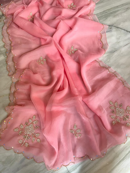 Trending budget pure soft chiffon sarees