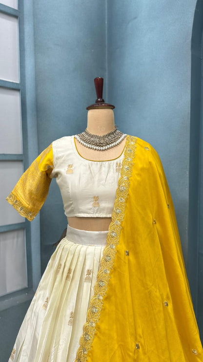 PREMIUM PURE KANJIVARAM SILK LEHENGA