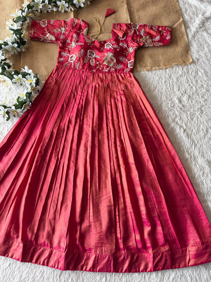 Party wear Maggam work gown
