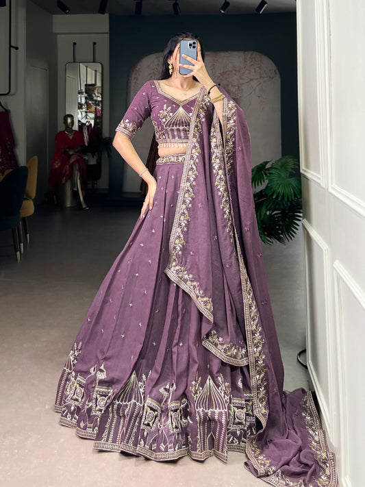 Chocolate Crush Bridesmaid lehenga choli