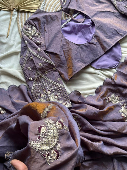 Sana Pro Silk with Masterpiece Coding Work with stitched blouse