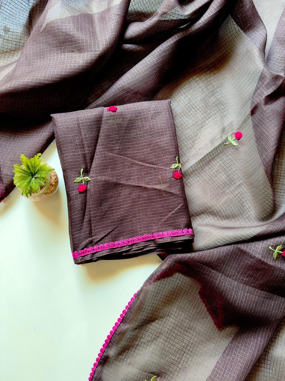 Kota Doriya saree with pure fabric and pure border budget