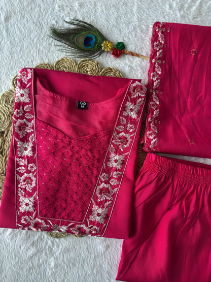 Office wear Roman Silk Kurti sets 🔆