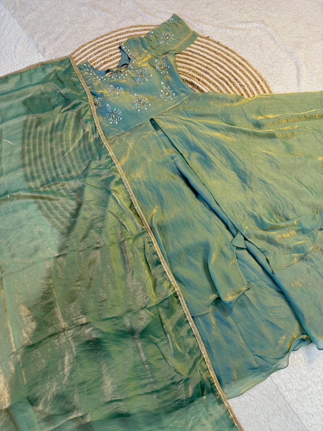 Premium Anarkali layer Peplum style set