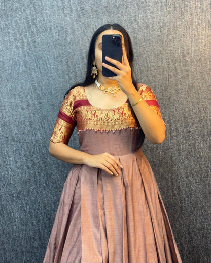 Narayana Silk Butterfly Desginer Classic Gowns