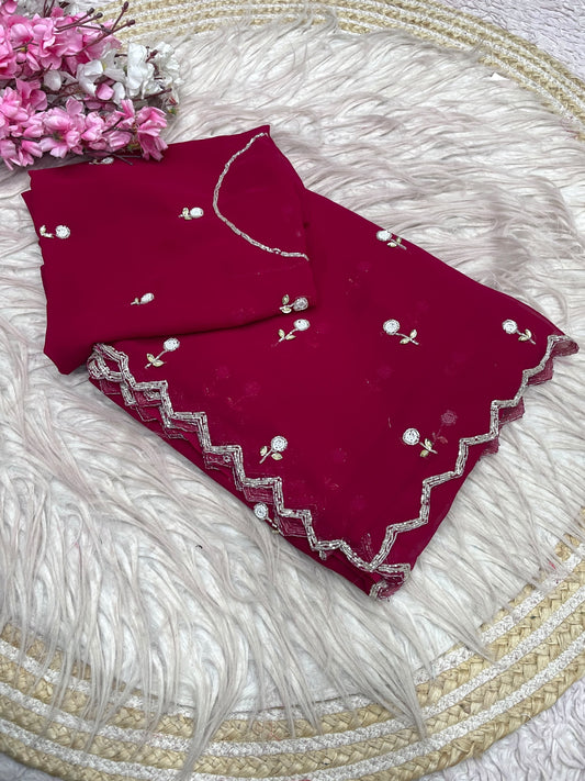 Trending Cocktail handwork sarees