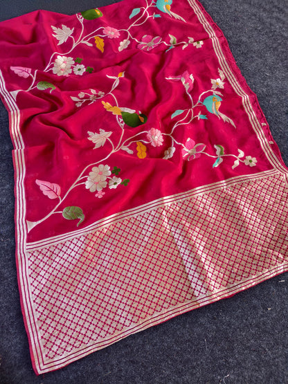 Paper silk Vintage vibe paper silk saree