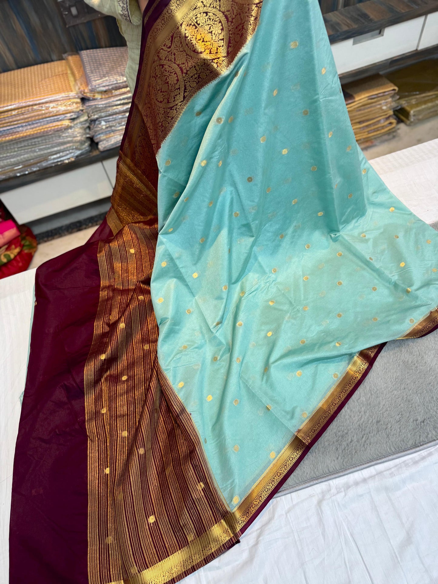 Banarasi Classic Dyble Dupion Sarees