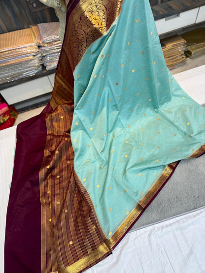 Banarasi Classic Dyble Dupion Sarees
