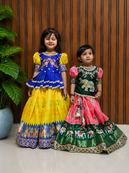 Kids ikkat style cute wear sets