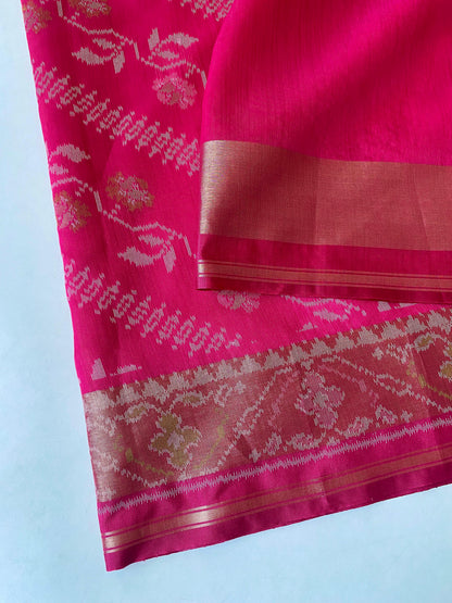 Tussar Patola ikkat budget saree
