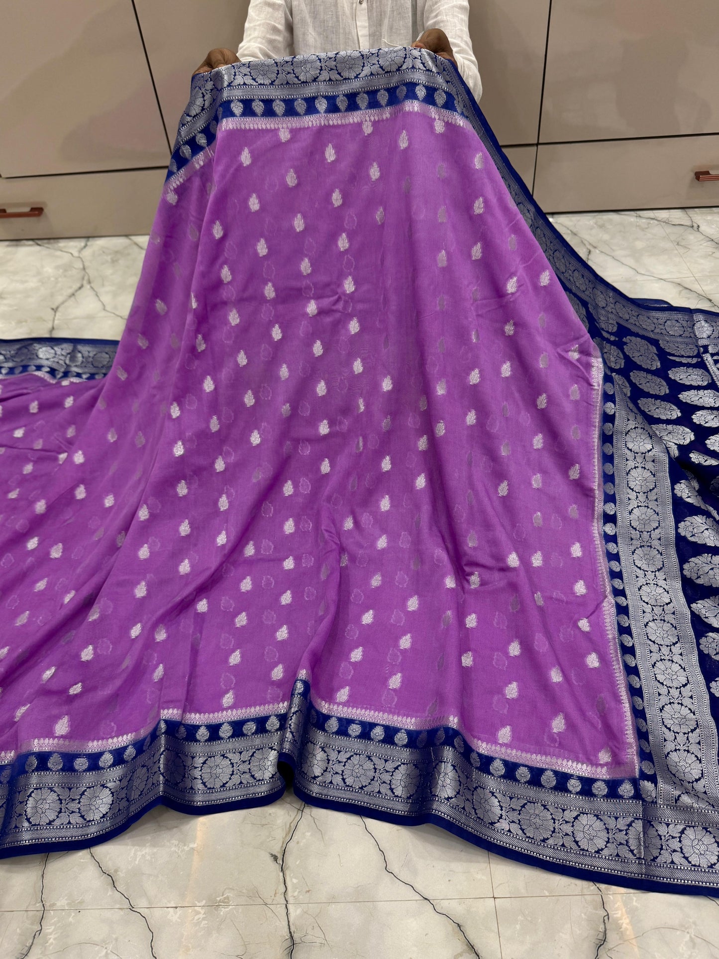 Banarasi Semi Georgette budget sarees