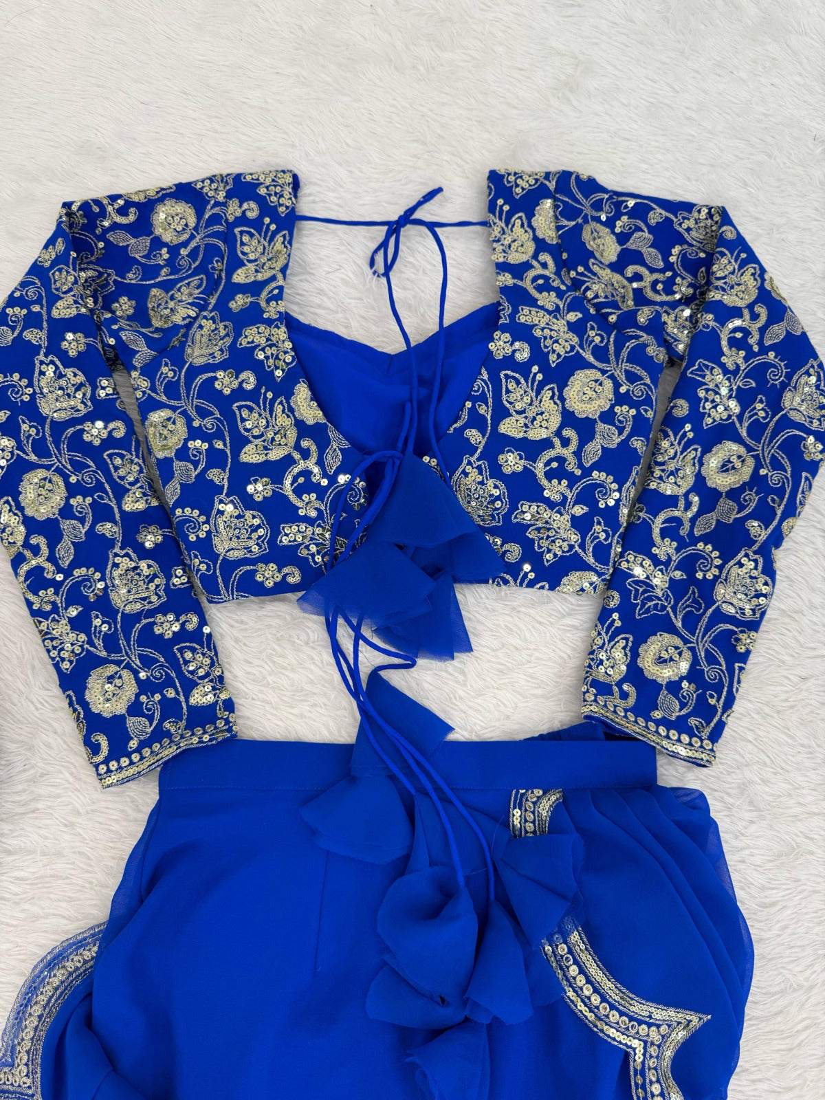 Perfect for parties, festive wear trendy  saree & classy evening events