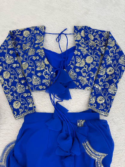 Perfect for parties, festive wear trendy  saree & classy evening events