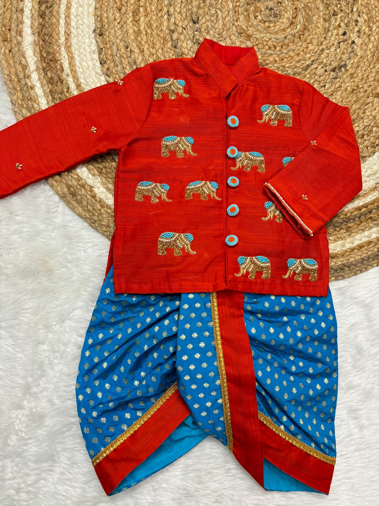 Cute Kid Boys dhoti  festival set