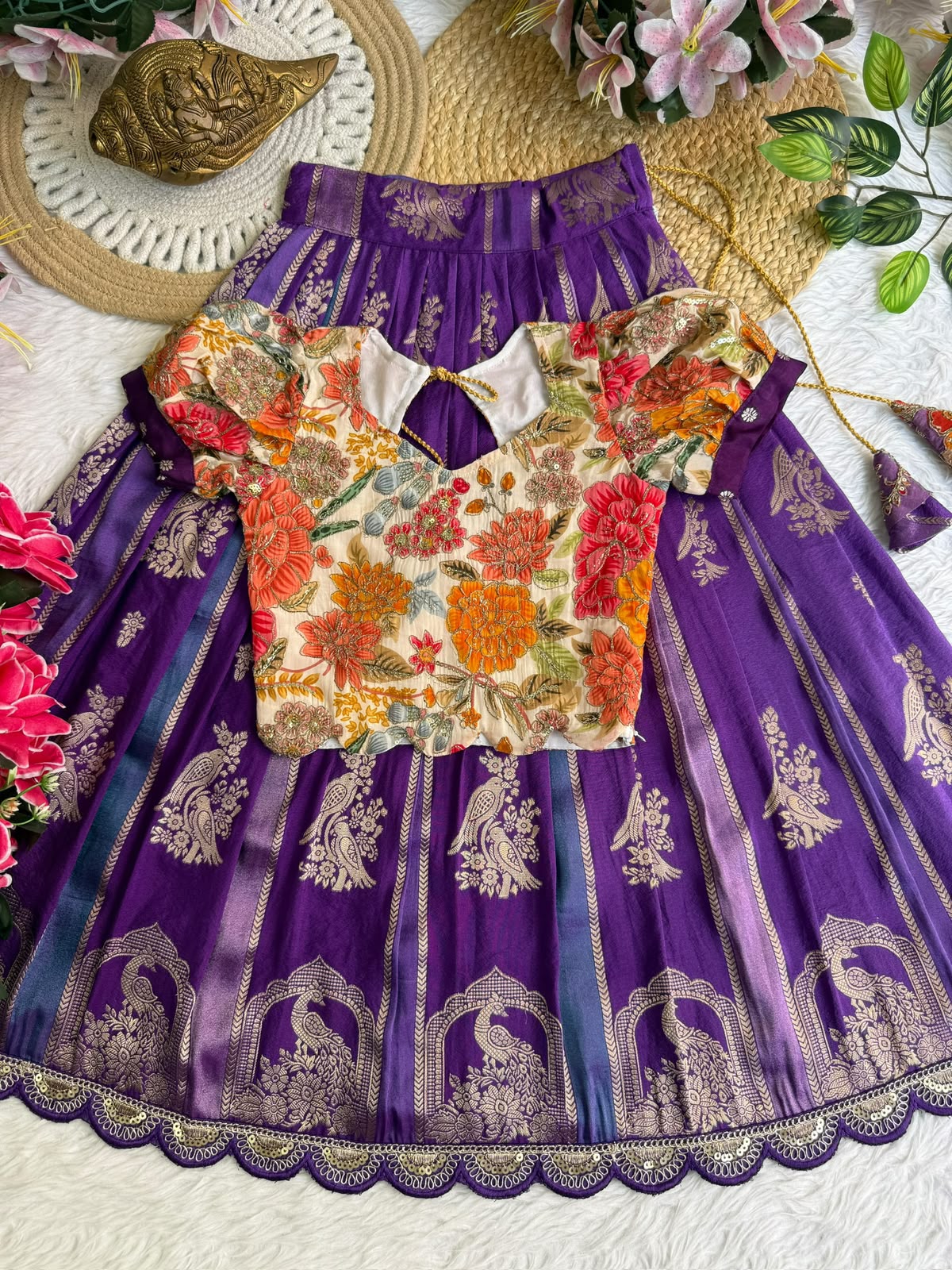 Kids cute georgette traditional sets