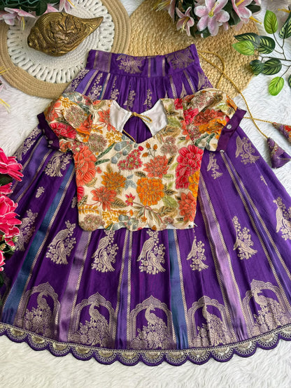 Kids cute georgette traditional sets