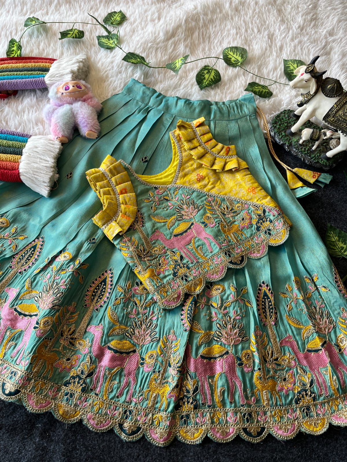 Kids Desginer cute indo western style camline sets