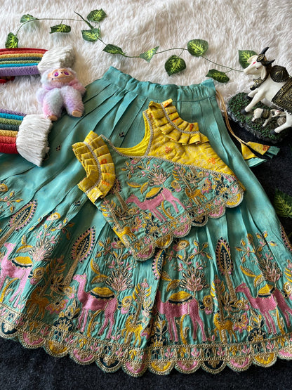 Kids Desginer cute indo western style camline sets