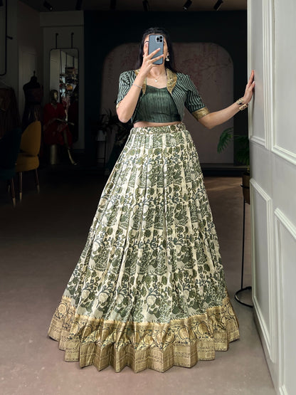Co-ord Set Lehenga royalty tasar silk  set