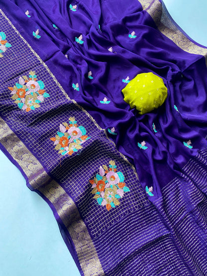 chinon chiffon luxe classic sarees