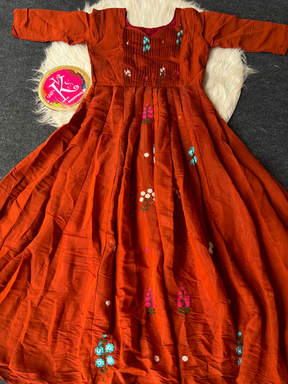 Café Embroidery Oo Sita  Gowns