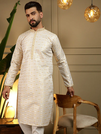 Semi Party wear gents kurta with paijama sets