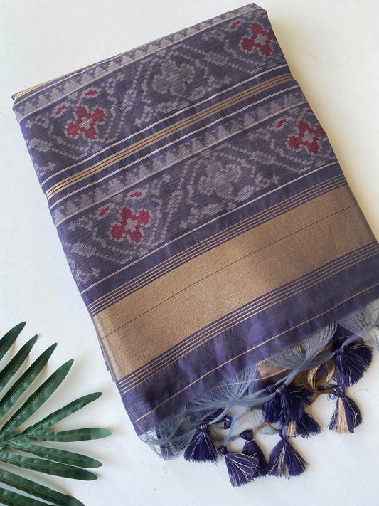 Tussar Patola ikkat budget saree