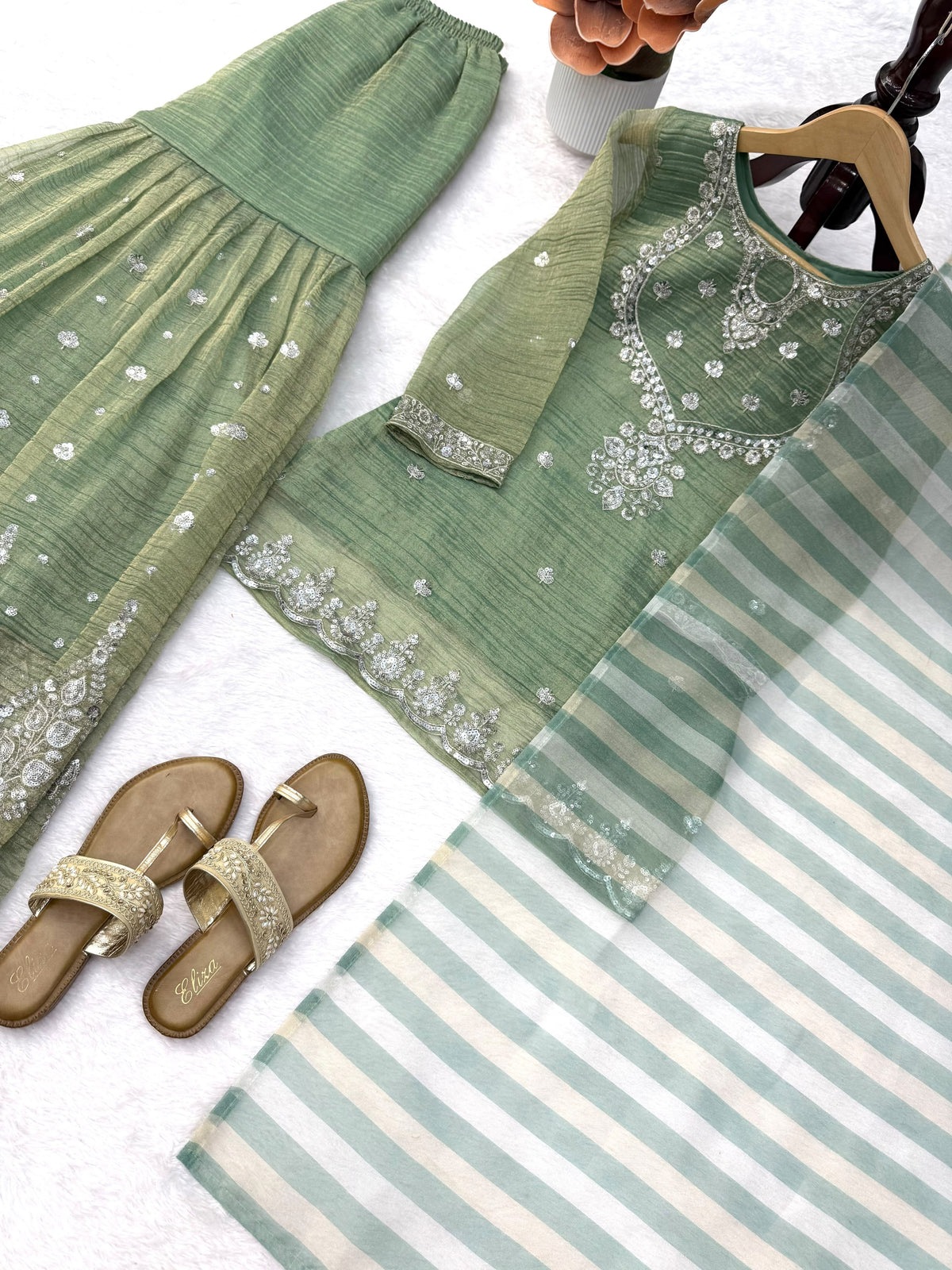 Anarkali model Sharara sets