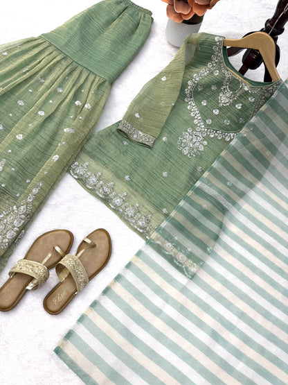 Anarkali model Sharara sets
