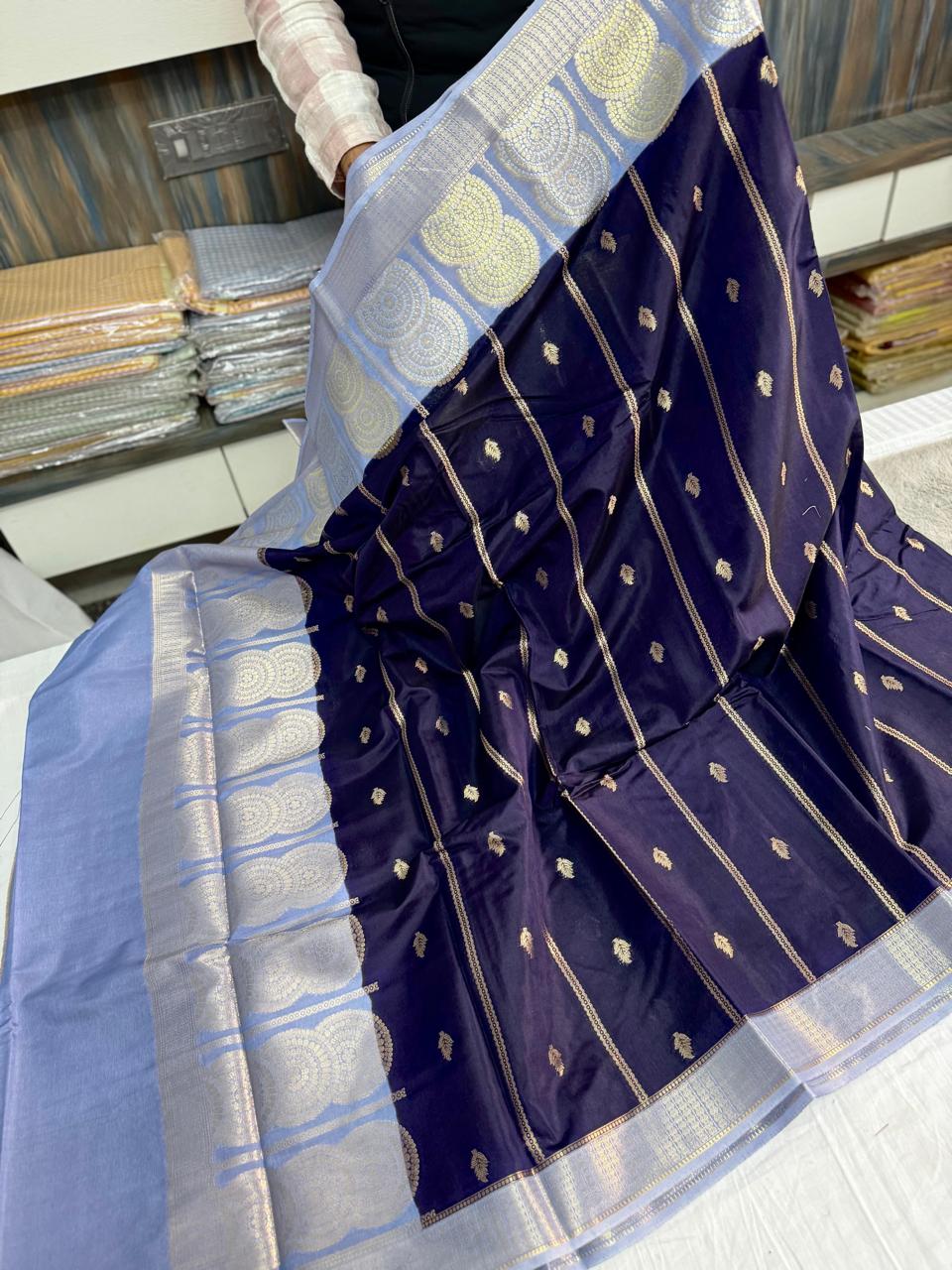 Green Rao mango Sankranthi special minakari saree