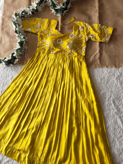 Party wear Maggam work gown