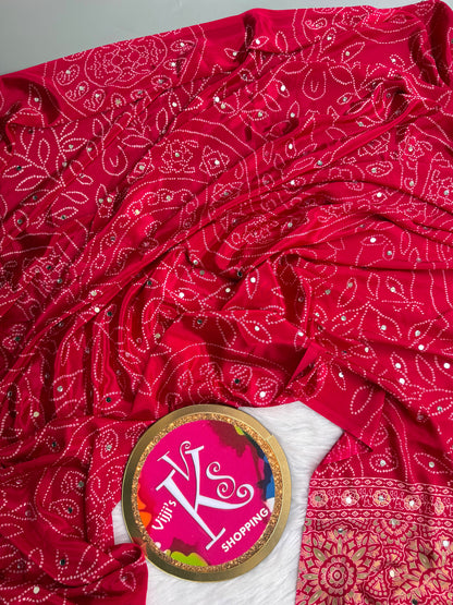 Trendy Arjakh Sartin viscous silk sarees