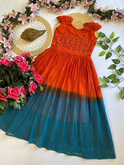 Kids mul mul cotton fancy combo